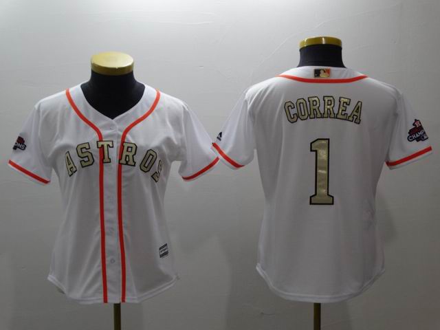 2017 world championship Houston Astros gold jerseys-034